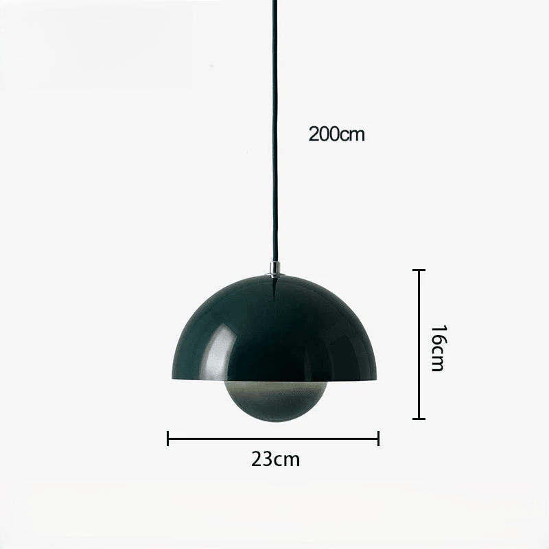 Suspension Dôme Design Scandinave — Lampe Coloré Métal pour Salon, Chambre, Salle à Manger | BULLO™ - Lampes Design