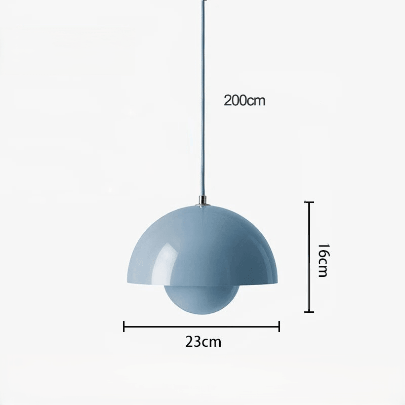 Suspension Dôme Design Scandinave — Lampe Coloré Métal pour Salon, Chambre, Salle à Manger | BULLO™ - Lampes Design
