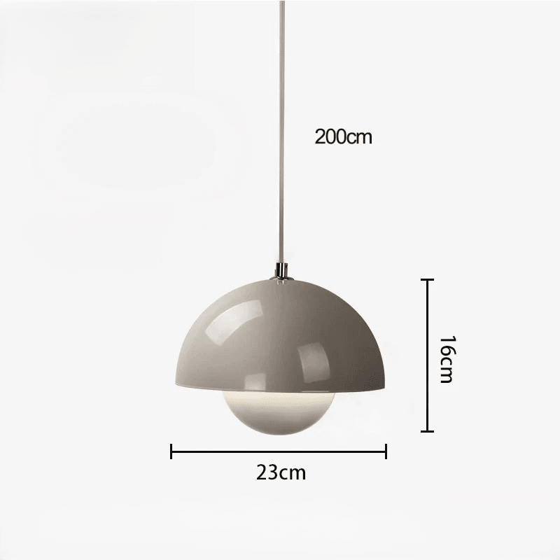 Suspension Dôme Design Scandinave — Lampe Coloré Métal pour Salon, Chambre, Salle à Manger | BULLO™ - Lampes Design