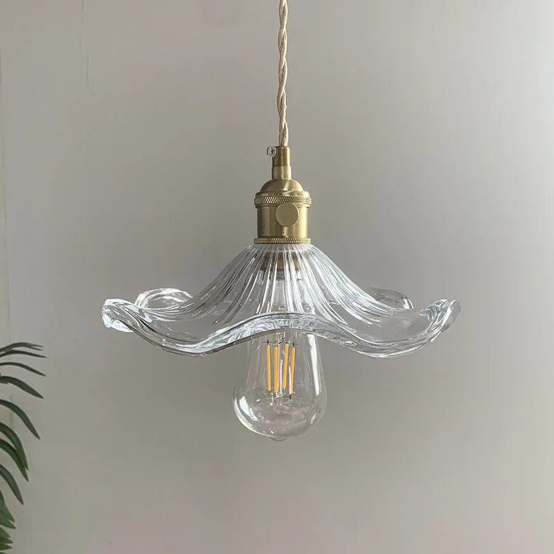 Suspension en Verre Coloré et Laiton — Style Nordique Vintage | MURANO™ - Lampes Design