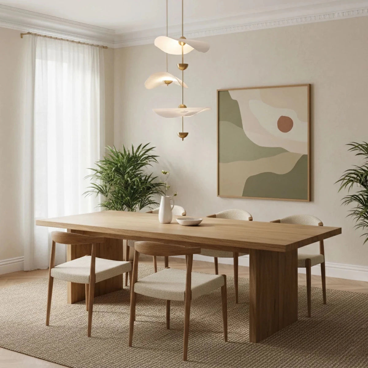 Suspension Feuille de Lotus Dorée — Lustre Art Déco Style Moderne | FEUILLAGE™ - Lampes Design