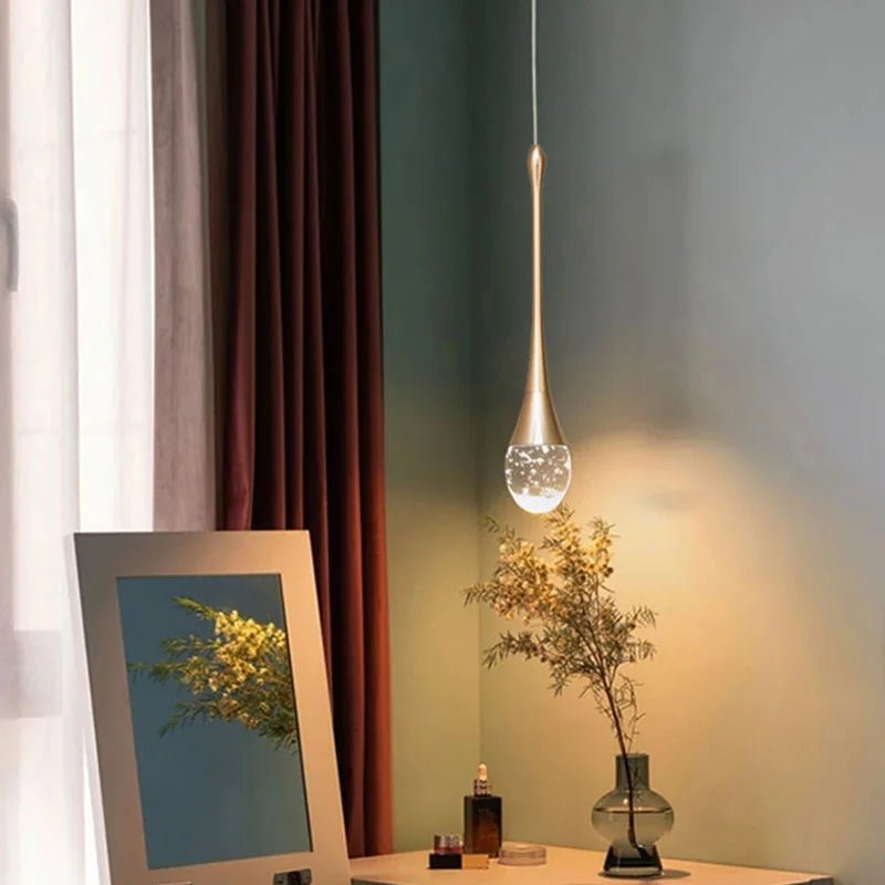 Suspension Goutte en Cristal à Bulles — 1 à 3 Têtes LED | BULLE™ - Lampes Design