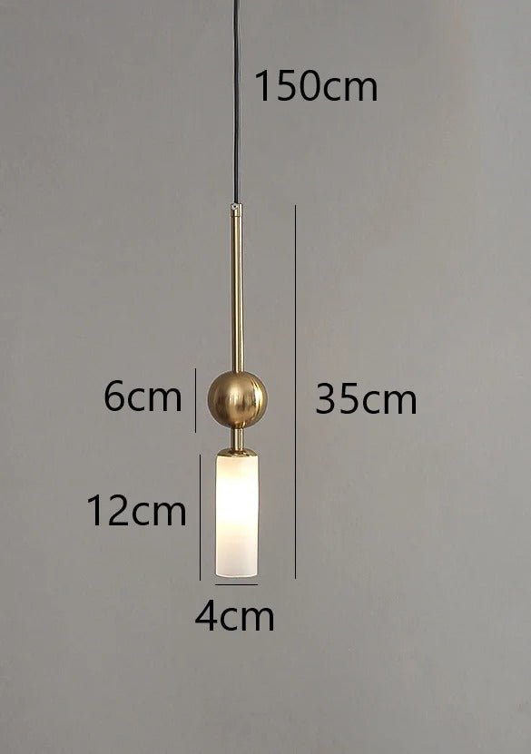 Suspension Nordique en Verre Soufflé et Fer Plaqué — Ampoule G9 Incluse | STOCKHOLM™ - Lampes Design