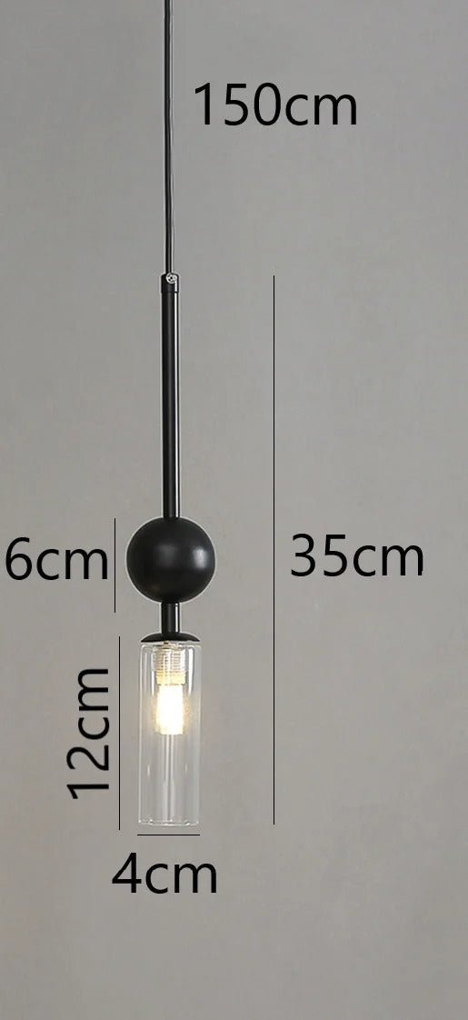 Suspension Nordique en Verre Soufflé et Fer Plaqué — Ampoule G9 Incluse | STOCKHOLM™ - Lampes Design