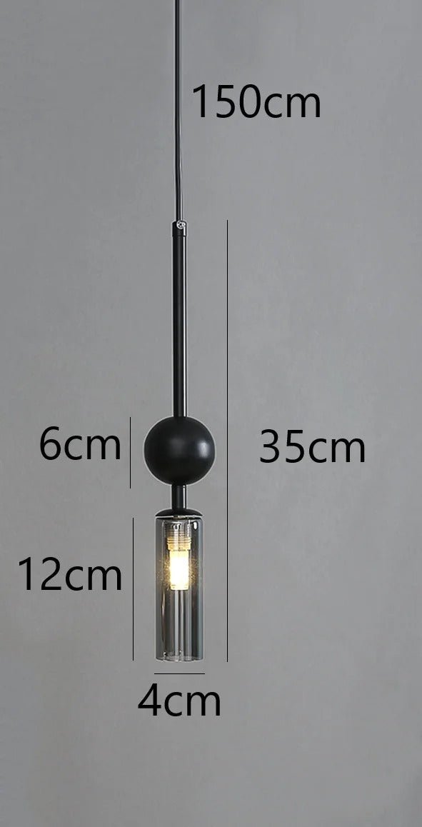 Suspension Nordique en Verre Soufflé et Fer Plaqué — Ampoule G9 Incluse | STOCKHOLM™ - Lampes Design