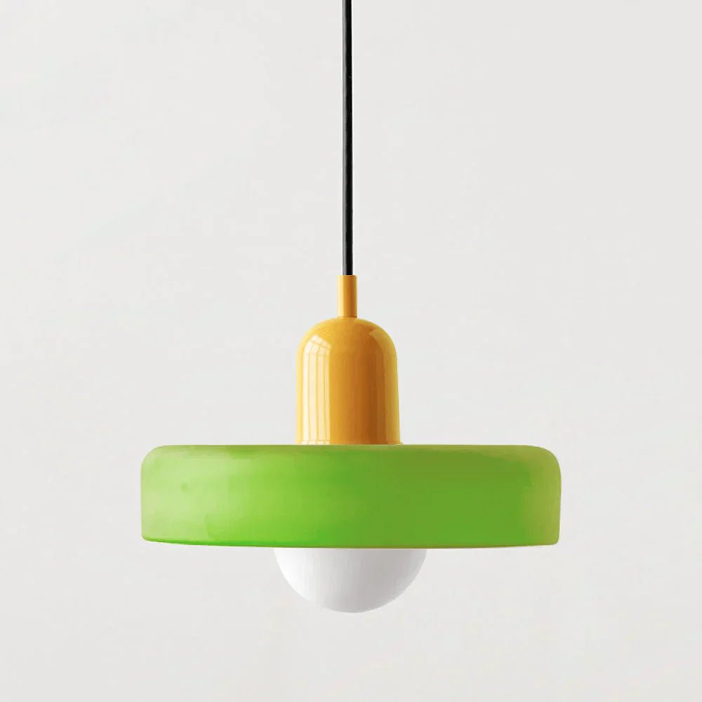 Suspension nordique rétro en verre coloré | Freya - Lampes Design
