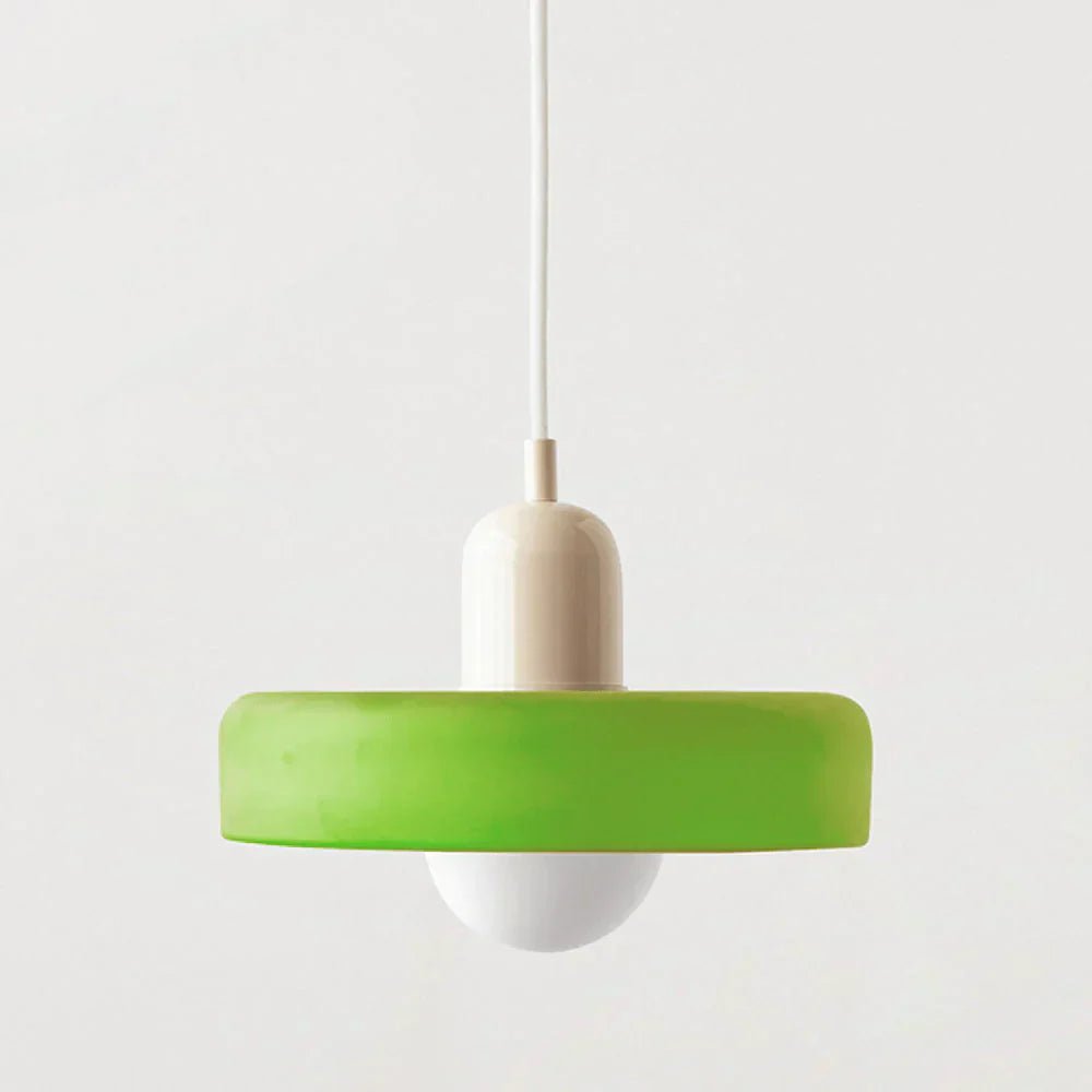 Suspension nordique rétro en verre coloré | Freya - Lampes Design