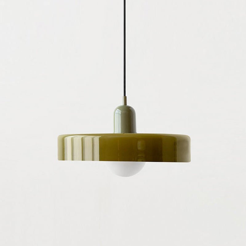 Suspension nordique rétro en verre coloré | Freya - Lampes Design