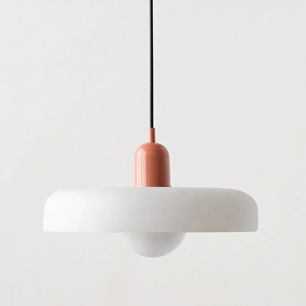 Suspension nordique rétro en verre coloré | Freya - Lampes Design