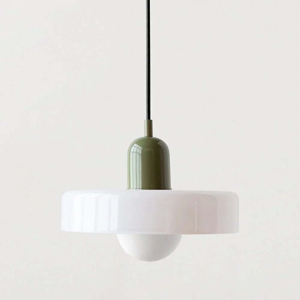 Suspension nordique rétro en verre coloré | Freya - Lampes Design