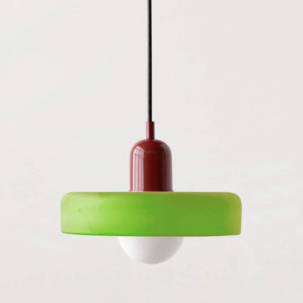 Suspension nordique rétro en verre coloré | Freya - Lampes Design