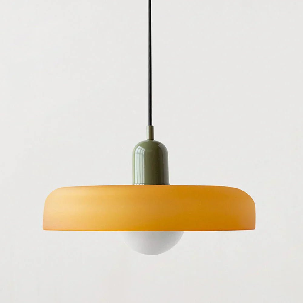 Suspension nordique rétro en verre coloré | Freya - Lampes Design