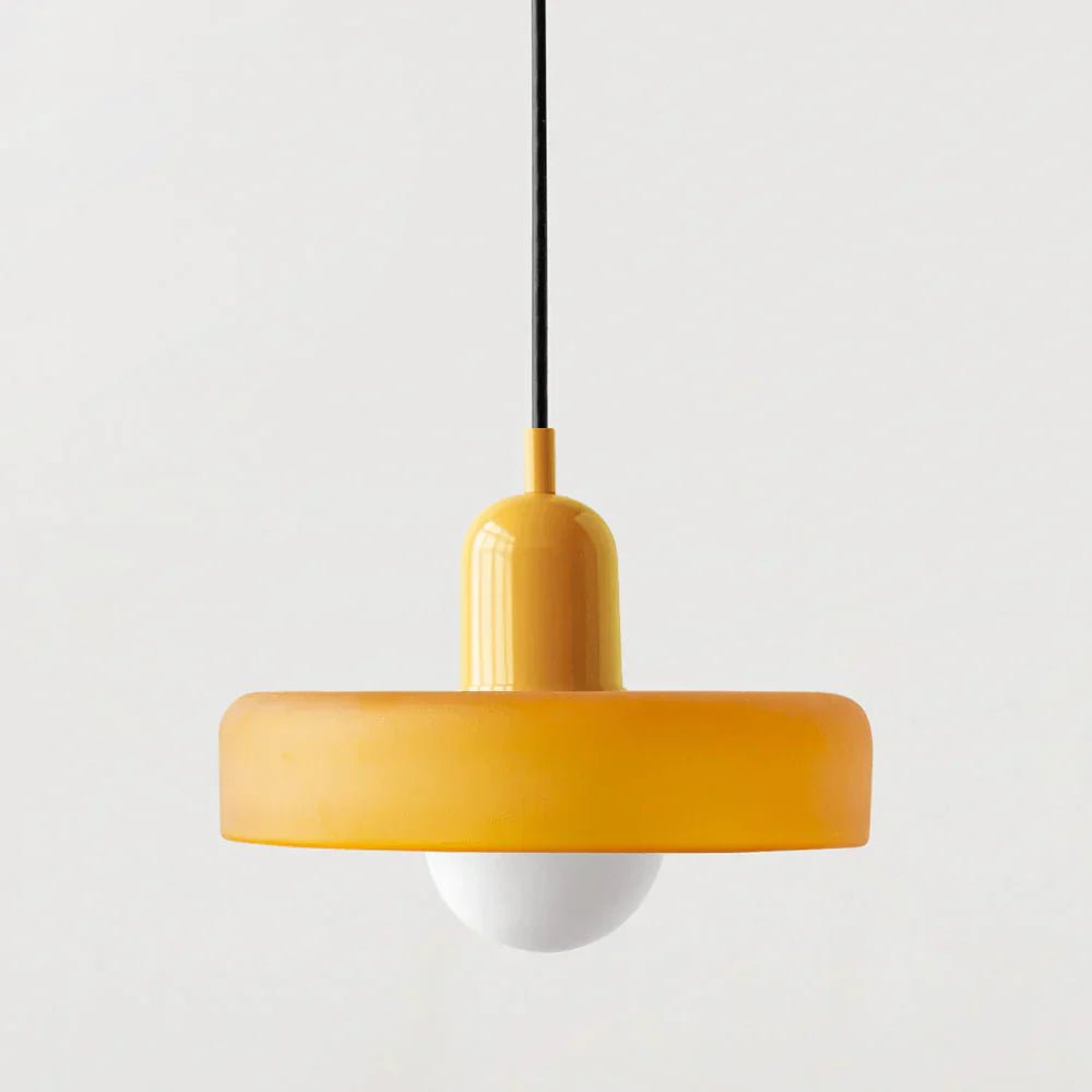 Suspension nordique rétro en verre coloré | Freya - Lampes Design