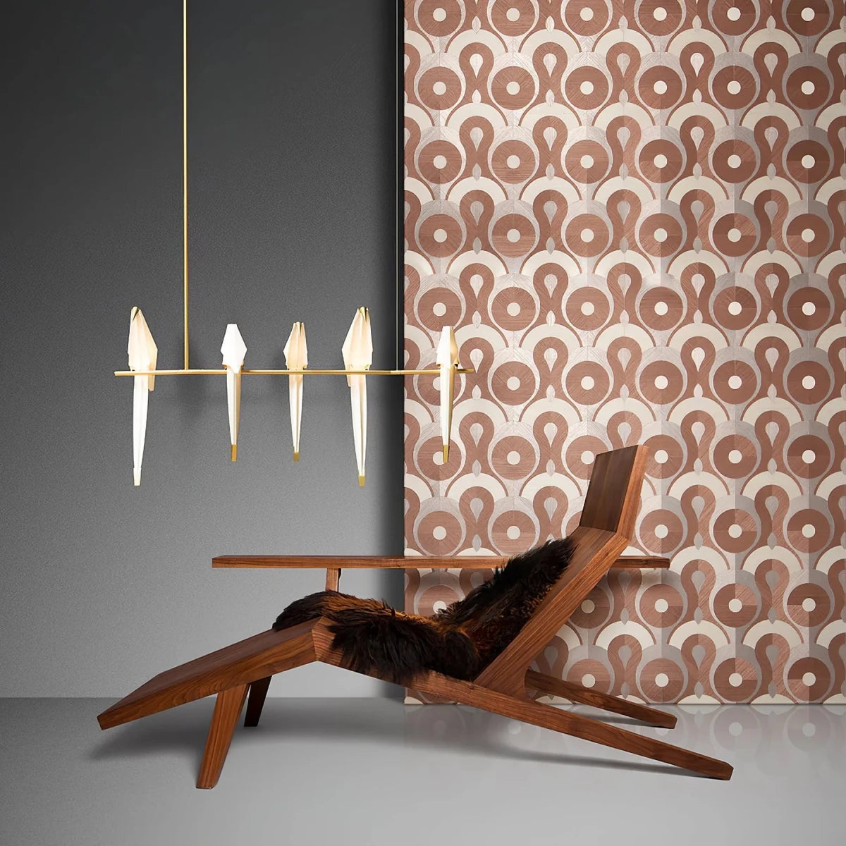 Suspension Oiseaux en Papier Multi-Têtes — Lustre Design Nordique | GRUE™ - Lampes Design