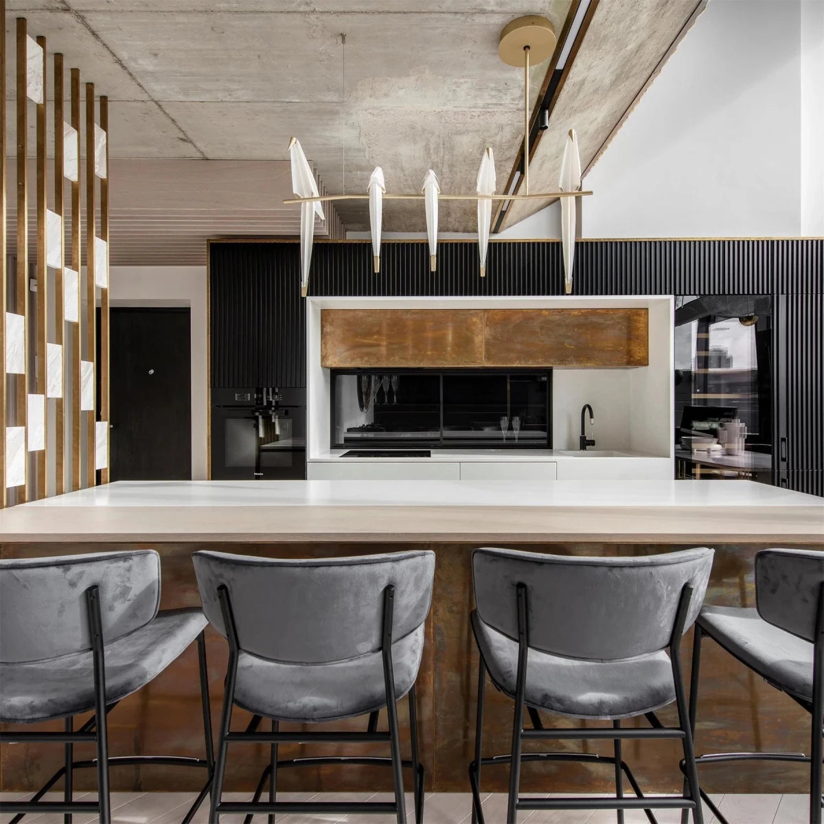 Suspension Oiseaux en Papier Multi-Têtes — Lustre Design Nordique | GRUE™ - Lampes Design