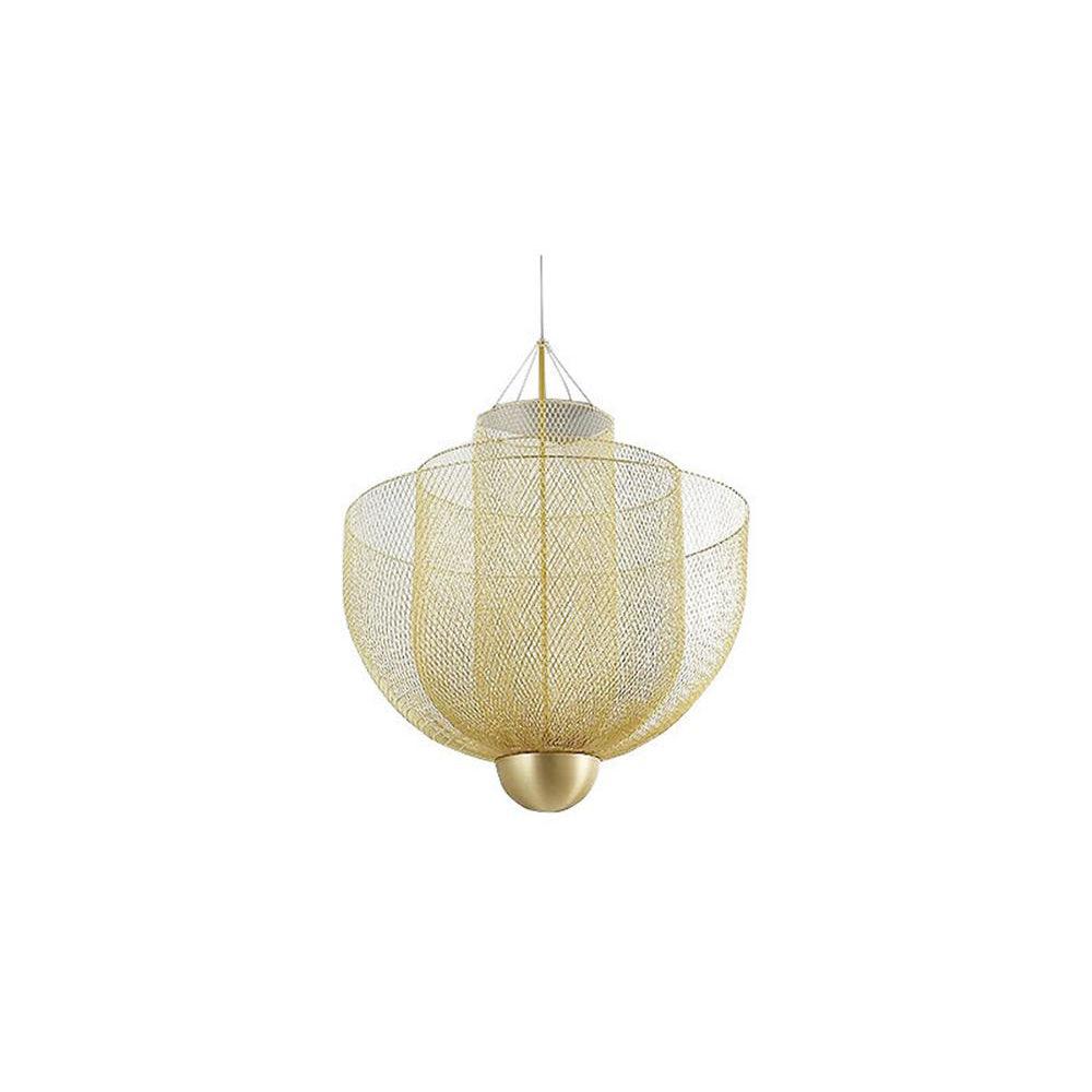 Suspension Sphère Grille Métallique — Lustre Minimaliste Style Néerlandais | MAILLE™ - Lampes Design