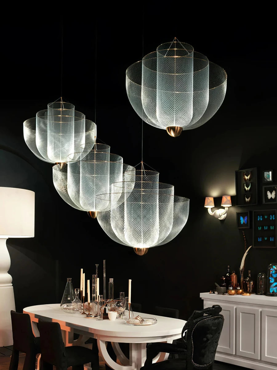 Suspension Sphère Grille Métallique — Lustre Minimaliste Style Néerlandais | MAILLE™ - Lampes Design