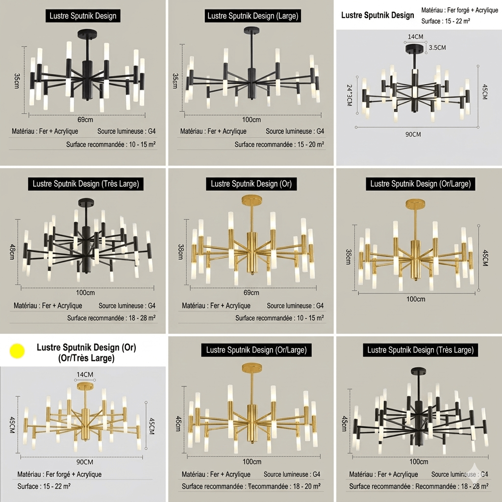 Suspension Travertin Minéral | SPUTNIK - Lampes Design
