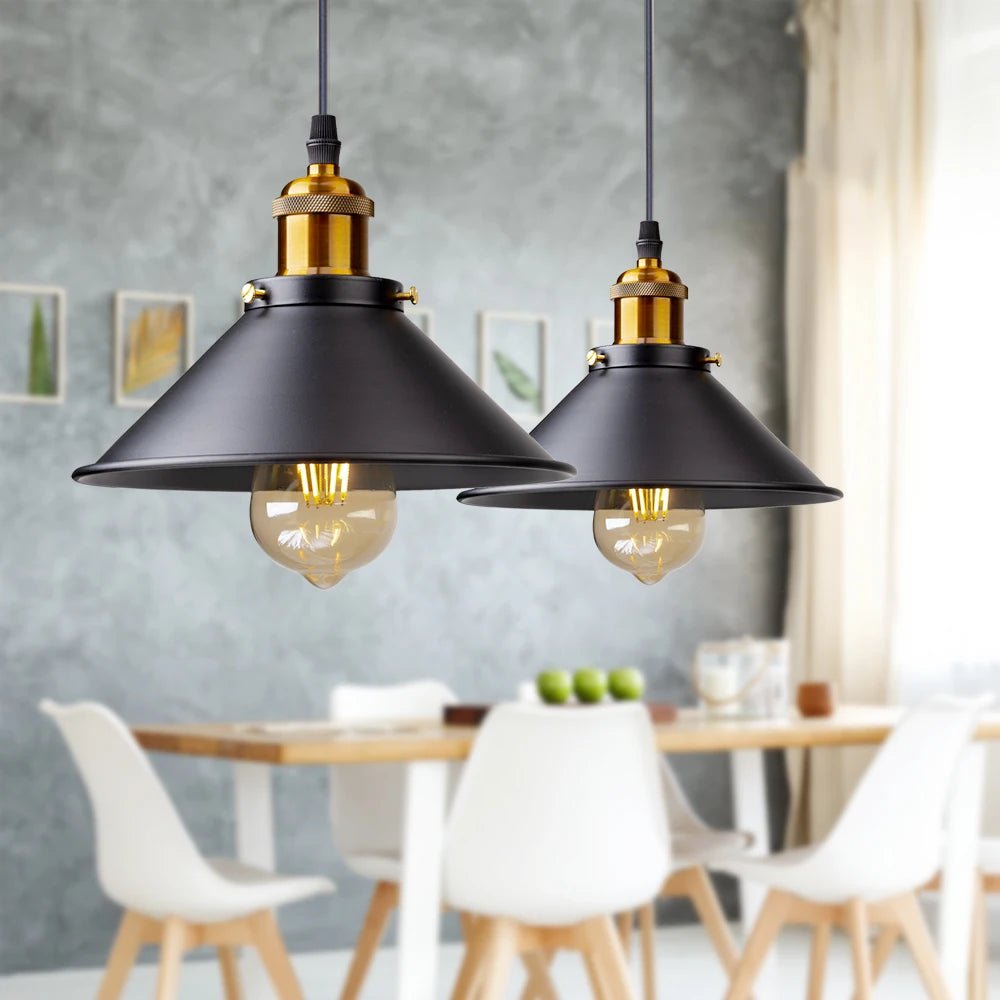 Suspension Vintage Loft Rétro en Métal — E27, Nombreux Coloris | DATCHA™ - Lampes Design