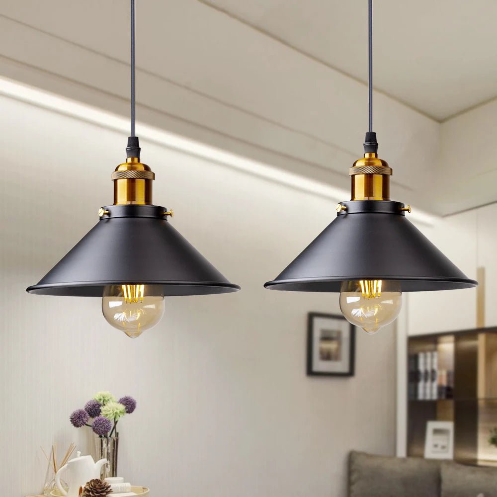 Suspension Vintage Loft Rétro en Métal — E27, Nombreux Coloris | DATCHA™ - Lampes Design