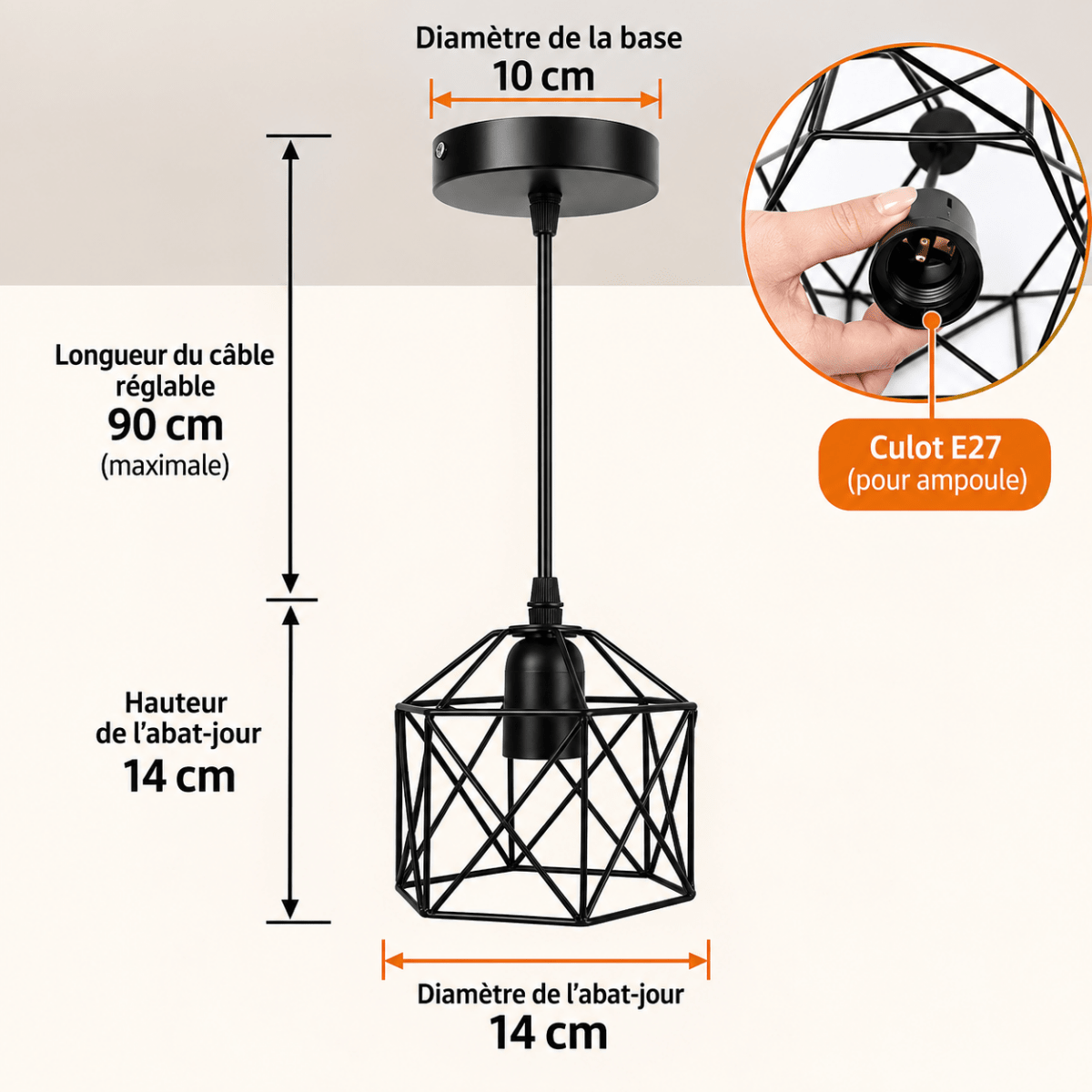 Suspension Vintage Nordique — 1 ou 3 Lampes en Grappe | INGRID™ - Lampes Design