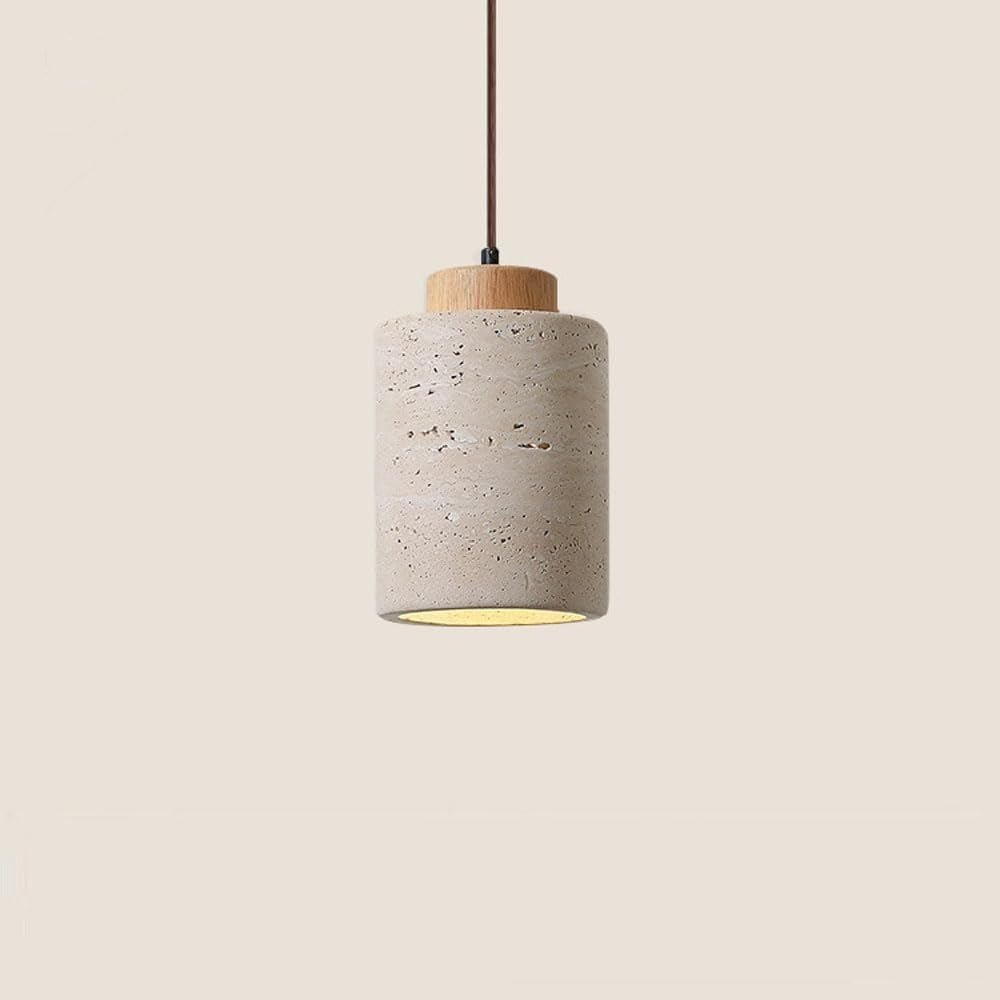 Suspension Wabi - Sabi en Travertin Naturel Créative | Wabi - Lampes Design