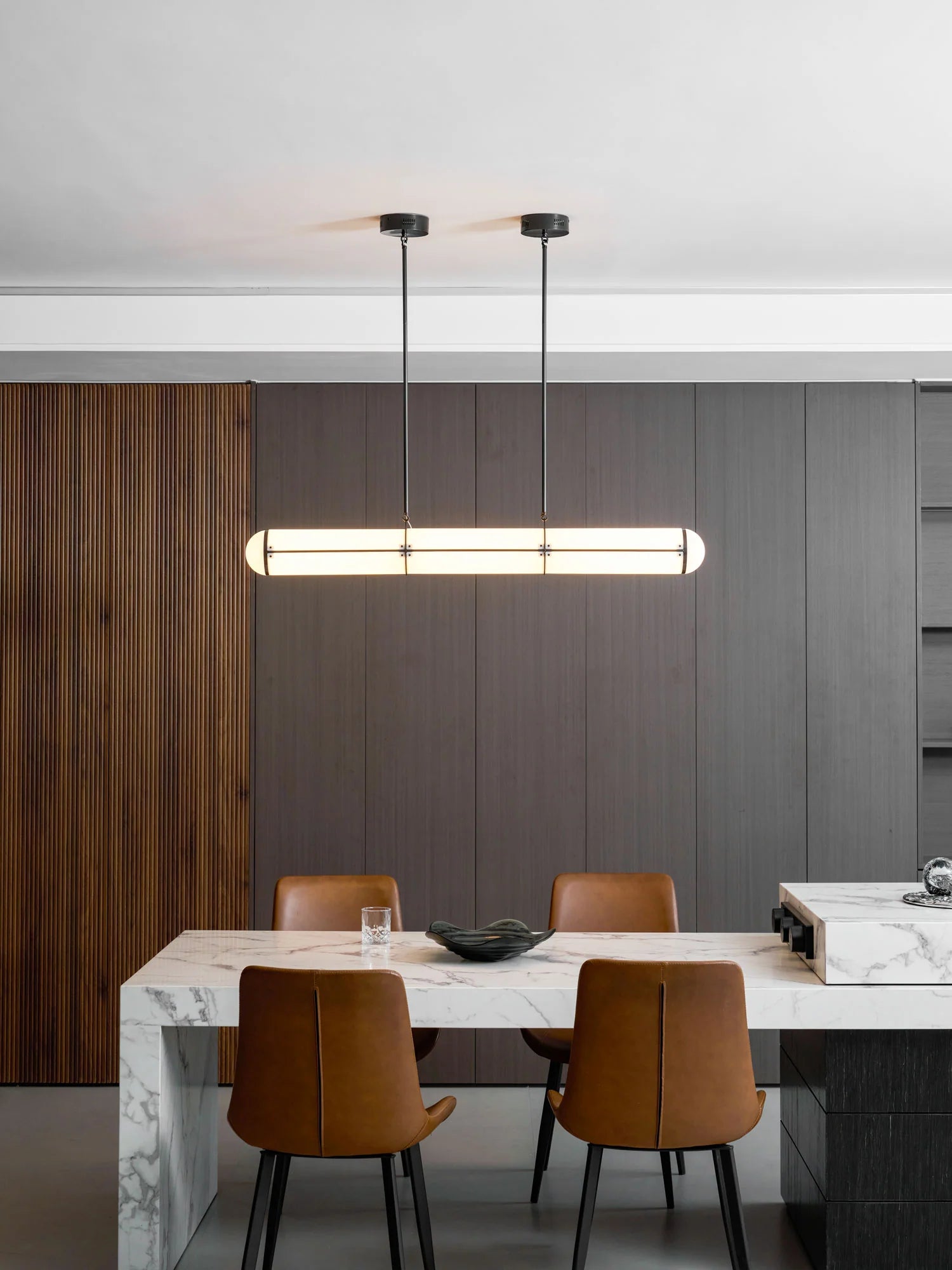 Suspension Linéaire LED Barre Acrylique | RÉGLETTE™