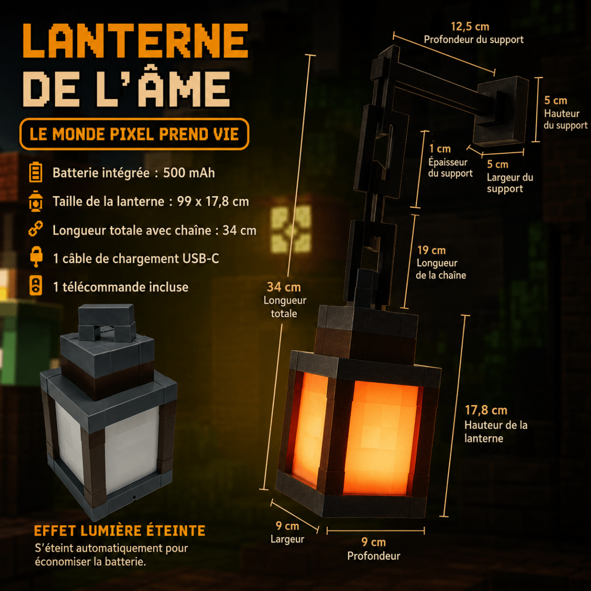 Veilleuse Design Rechargeable sans Fil — 16 Couleurs Programmables | PIXEL™ - Lampes Design